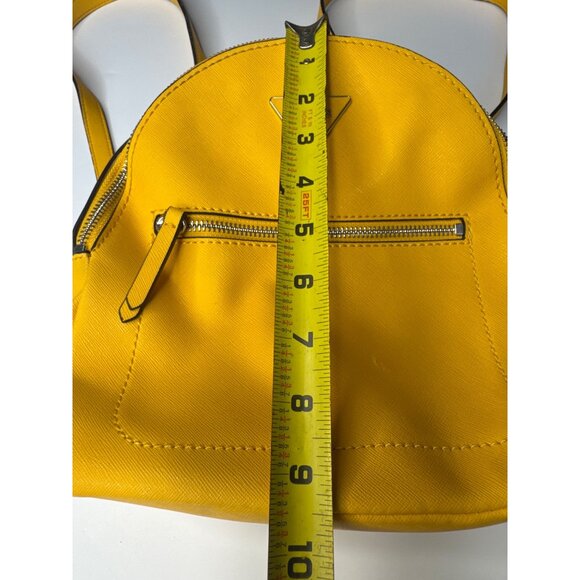 Guess Mini Backpack Yellow Faux Leather - Picture 15 of 16